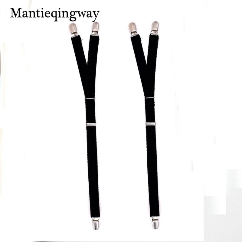 Mantieqingway y образные рубашки держатели для мужских рубашек подвязки эластичные