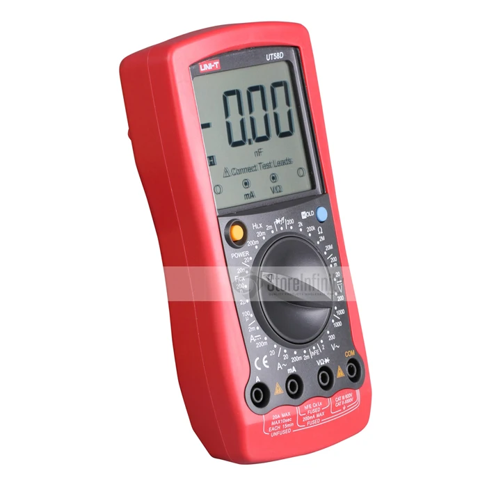 UNI-T UT58D DMM AC/DC Современный цифровой мультиметр с большим ЖК-дисплей UT58D