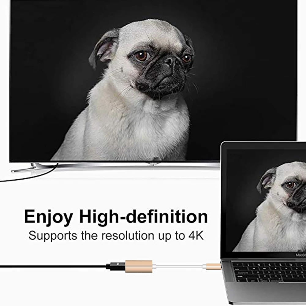 Kebidu USB C DisplayPort адаптер с поддержкой 4K UHD 1080P 3 1 Тип к MINI DP конвертер для Macbook Pro