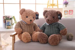 Плюшевый мишка тедди, 50 см, 75 см, 110 см, большой размер, Мягкая кукла-Зверюшка, подарок на день рождения для мальчика, детские игрушки