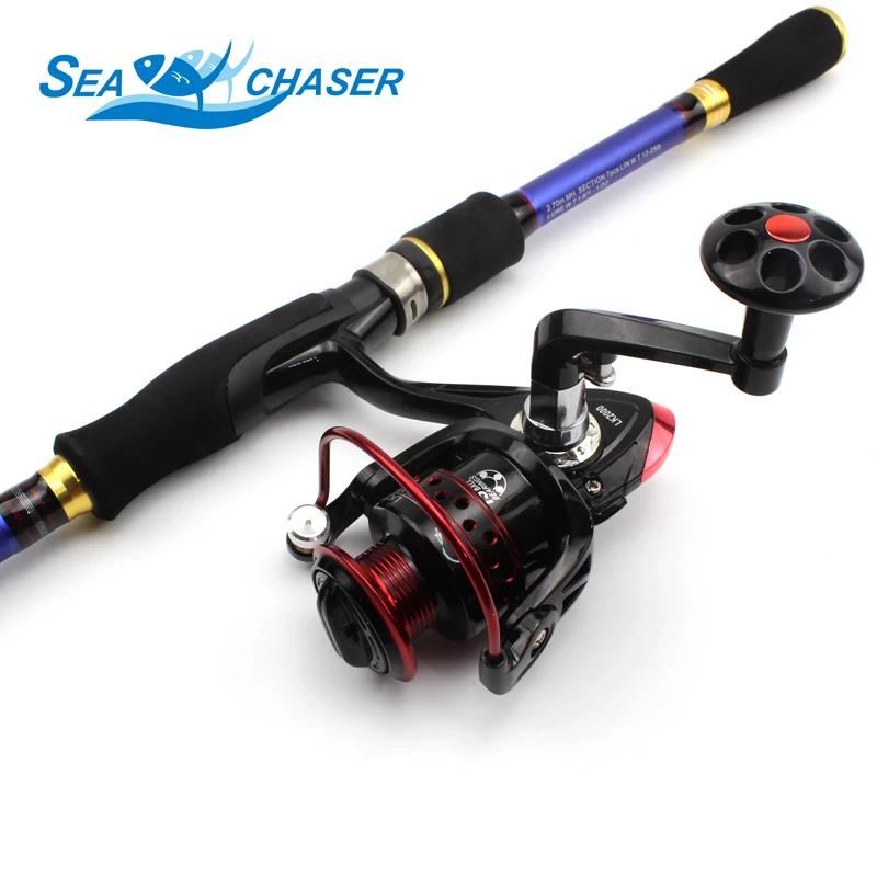 High Quality 1.8M 2.1M 2.4M 2.7M Carbon Spinning rod Telescopic Fishing Rod and Reel Combo lure Tackle Set | Спорт и развлечения