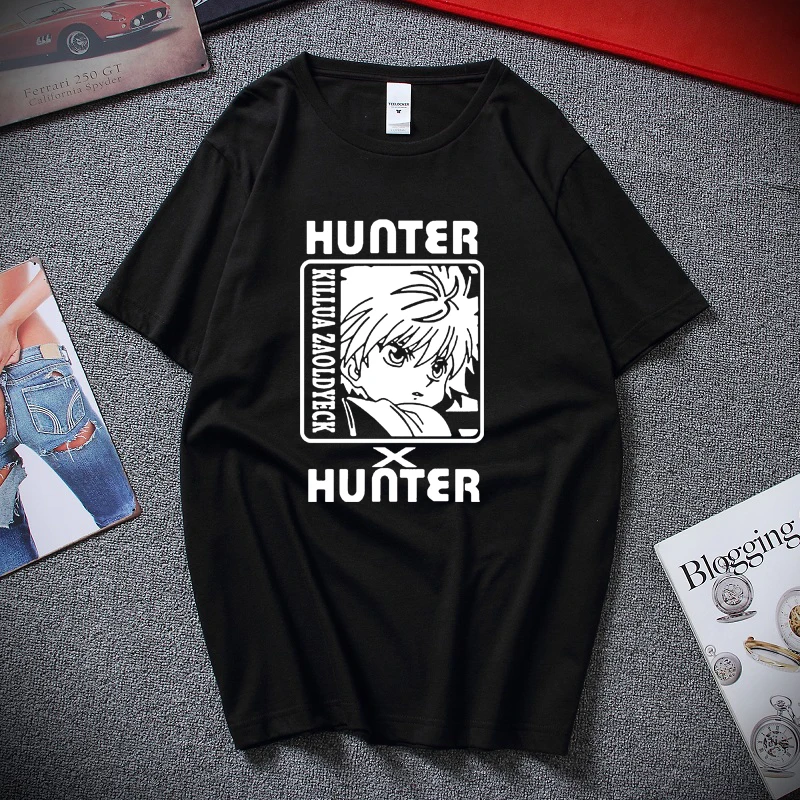 Мужская и женская дизайнерская футболка Hunter X Hunter, Карнавальная футболка GON FREECSS, новинка, аниме Kurapika, модная футболка Killua Zoldyck, футболки