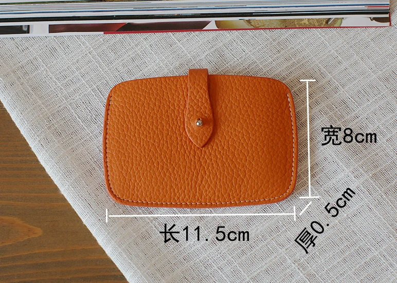 Натуральная кожа id card Holder стикер модный замок карта кошелек унисекс визитная карточка тонкий твердый кошелек для кредитных карт