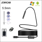 Гибкая камера-эндоскоп JCWHCAM с объективом 5,5 мм и 6 светодиодами, 3 м, USB TYPE-C, для Android и Windows