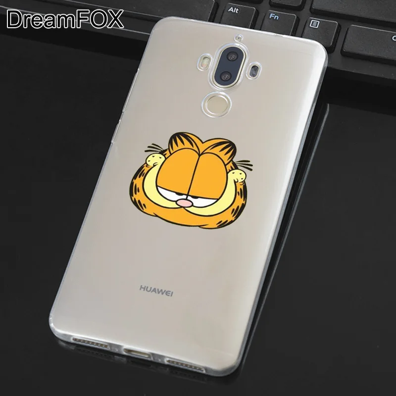 DREAMFOX M496 Гарфилд Мягкий силиконовый чехол из ТПУ для huawei mate Nova 2 9 10 20 30 Lite Pro Plus |