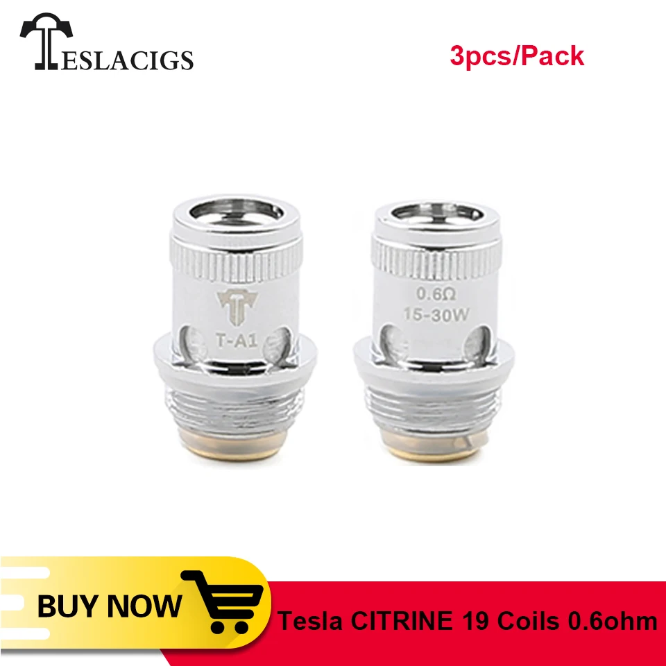 3 шт./упак. оригинальный Tesla цитрин 19 сменная катушка 0.6ohm для бак электронная