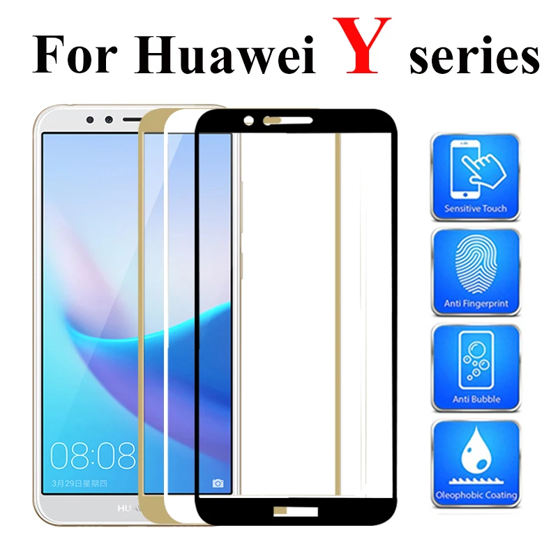 Защитное стекло для Huawei Y6 Y5 Y7 Prime y3 2018 Y9 2019 закаленное Huawey Huavei Y 5 6 7 6y защитная