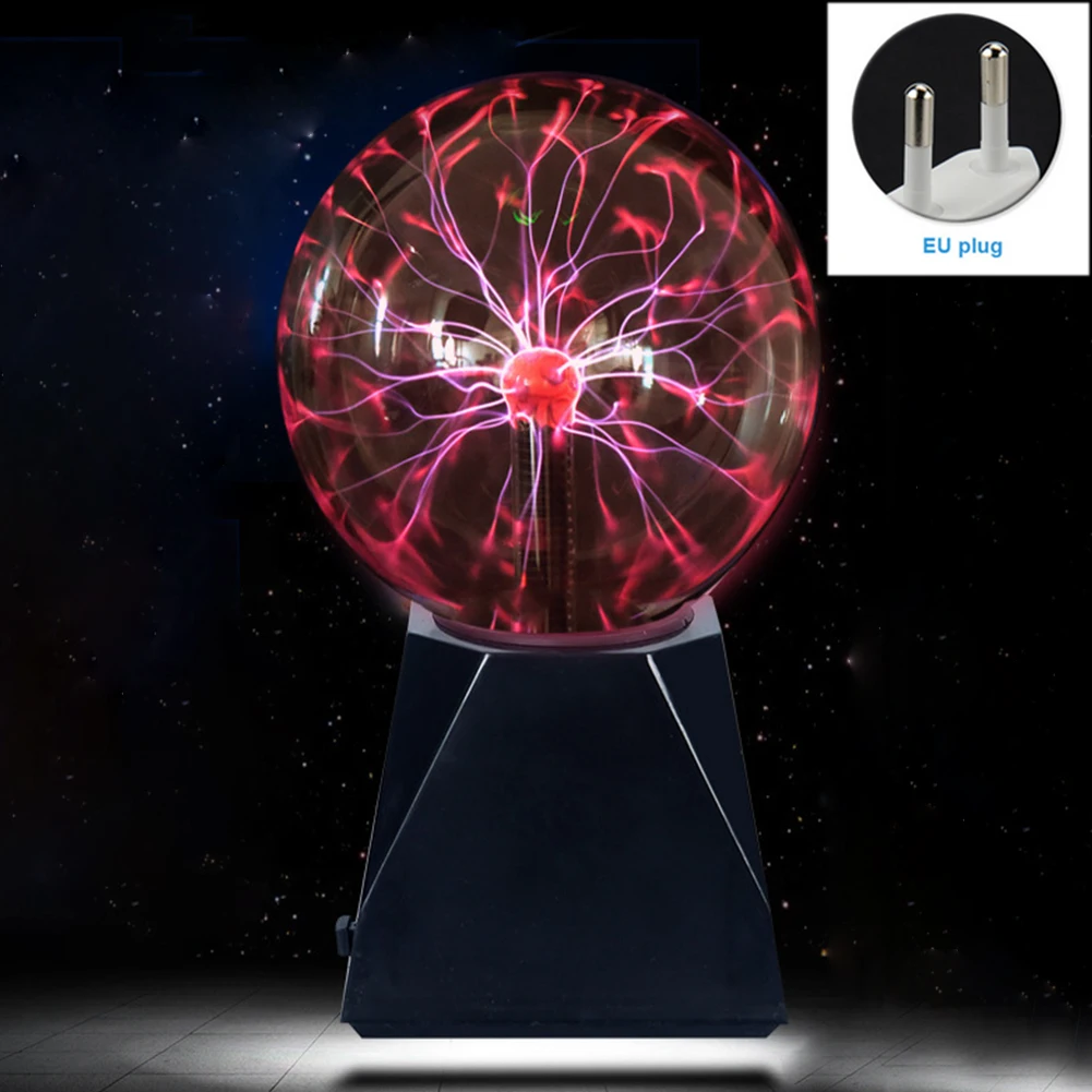 Стекло с адаптеры питания Plasma энергетический шар свет лампы наука вечерние