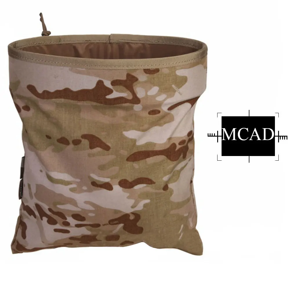 EMERSONGEAR Drop pouch тактический мешок для мелочей складной дампа Airsoft военный подсумок сумка мультикам черный чехол EM6032 - Цвет: MCAD