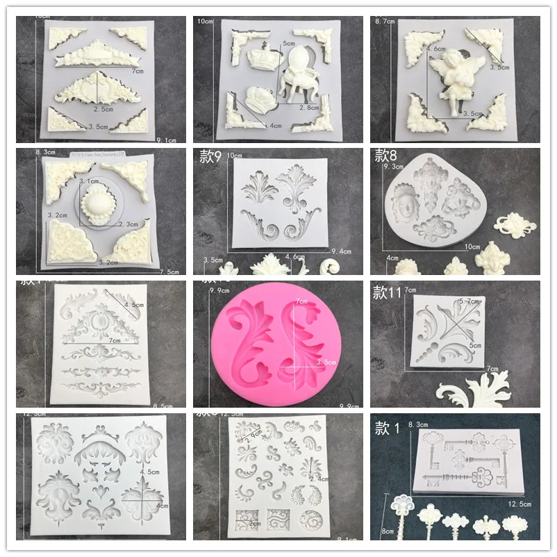 Силиконовая форма в европейском стиле с откидной крышкой рельефный боковой