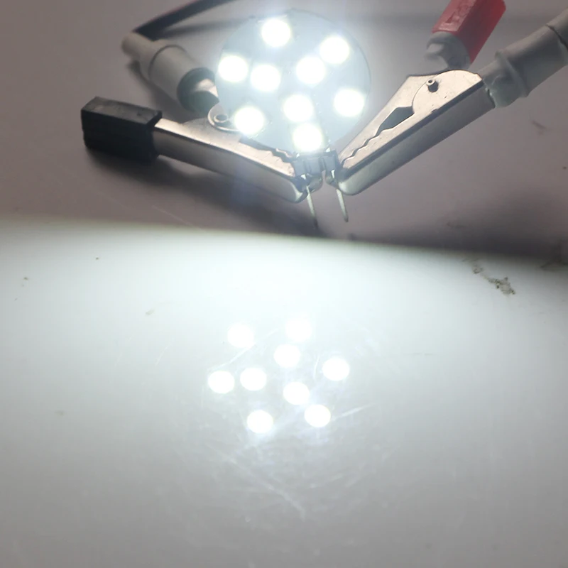 Joneaz 4x G4 bombilla led 12 В 2 Вт круглая форма SMD 5050 9 светодиодов лампы декоративные огни