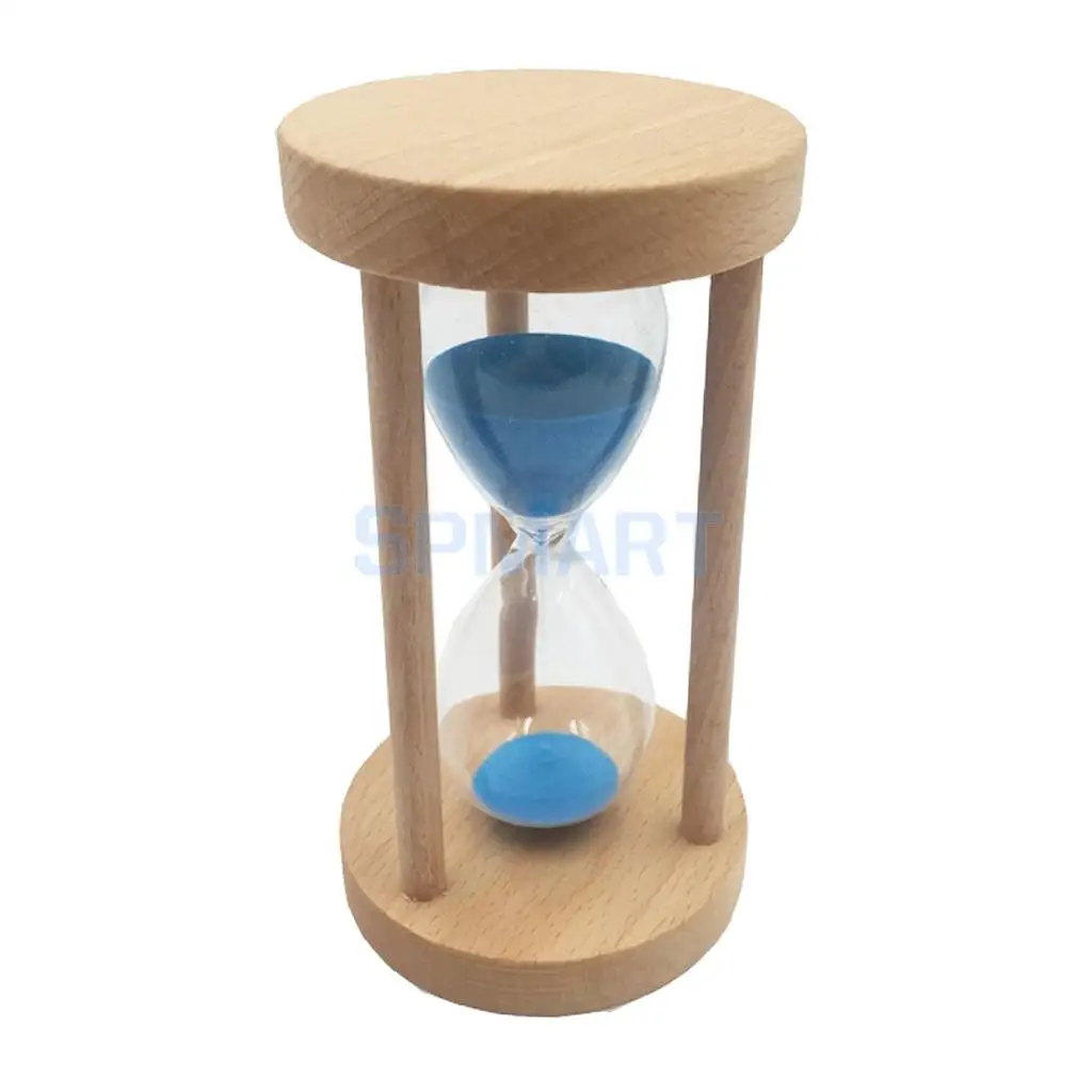 2 шт 15 минут деревянные обрамленные песочные стеклянные часы стекло песок таймер