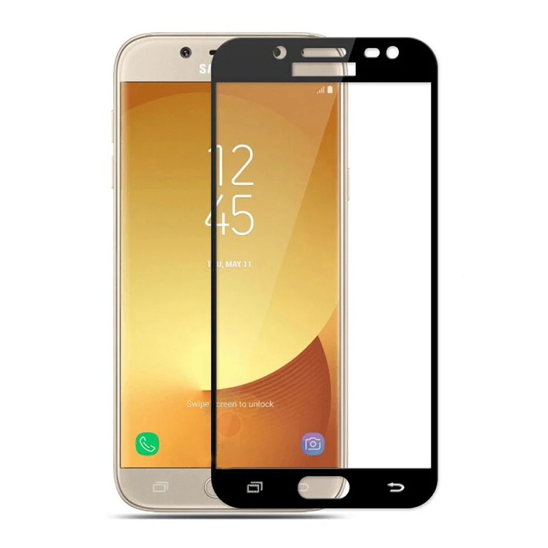 Закаленное стекло для Samsung Galaxy J3 J5 J7 2016 J330 J530 J730 2017 полноэкранная Защитная пленка