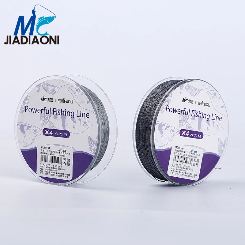 JIADIAONI м 100 PE пряди прозрачная муха леска супер ралли Карп рыболовная рыболовные