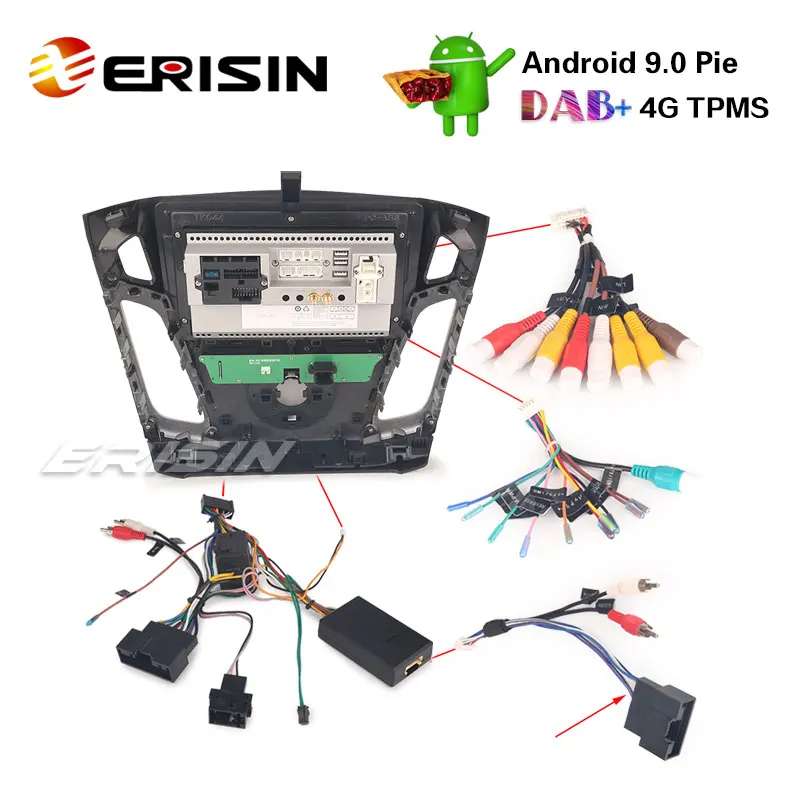 Erisin ES7995F 9&quot Octa-Core Android 9.0 Car Stereo GPS Sat Nav DAB+ DVR WiFi OBD DTV for FORD Focus | Автомобили и мотоциклы