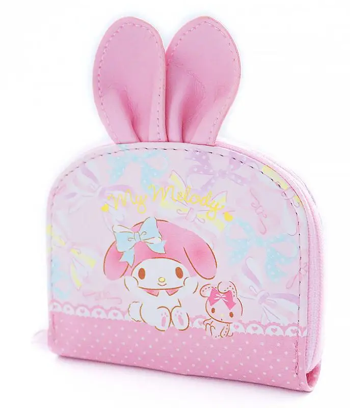 Мультяшный кошелек hellokitty с кроличьими ушками короткий посылка к для карт сумка