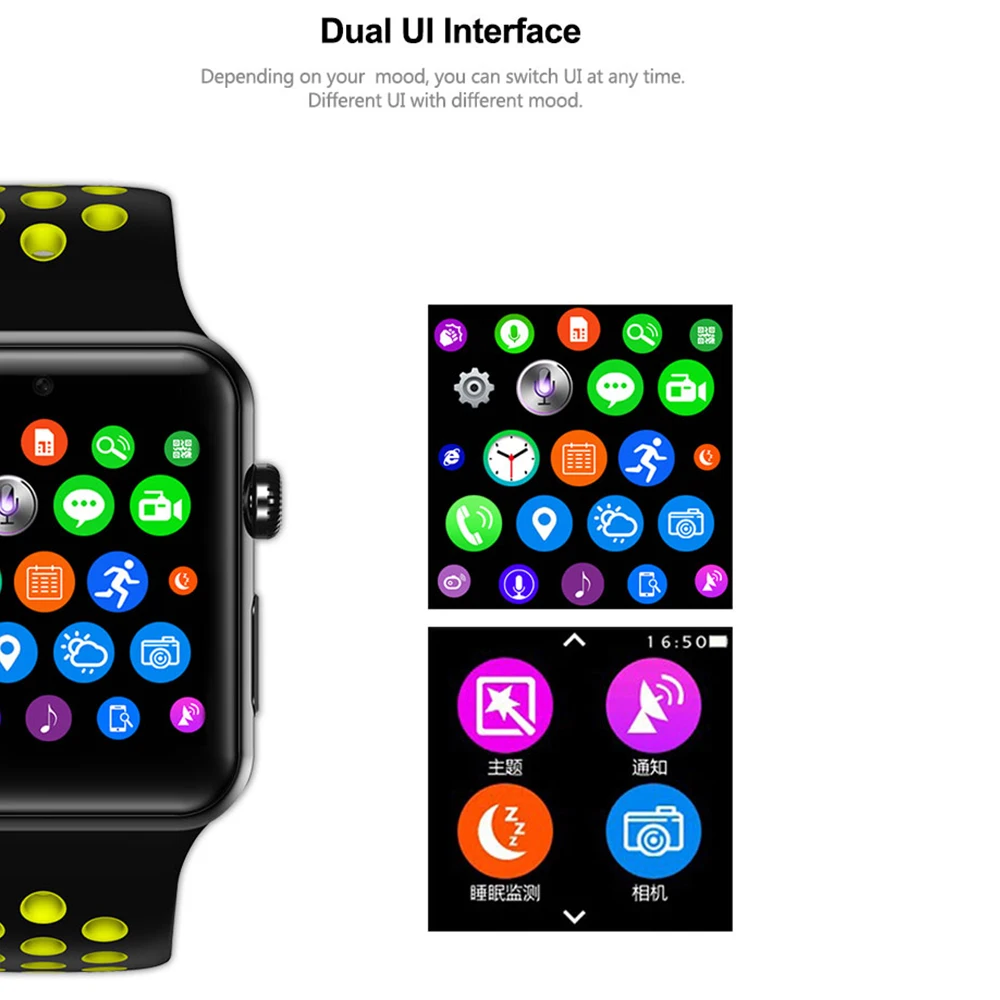 DM09 Plus Смарт-часы с сим-картой часы телефон Шагомер сна фитнес-трекер