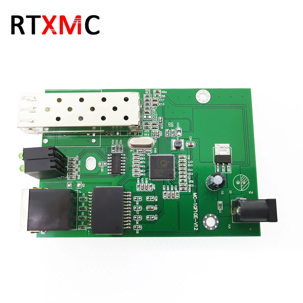 SFP волокна Media Converter к RJ45 Gigabit 10/100/1000 M Ethernet преобразователя приемопередатчик