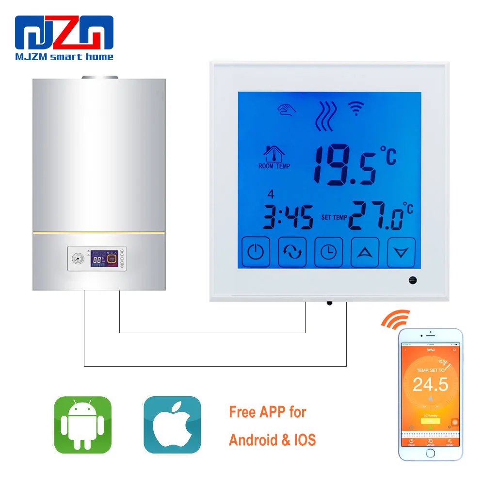 MJZM BGL03 1 WiFi термостат 220 В газовый котел нагревательный регулятор температуры