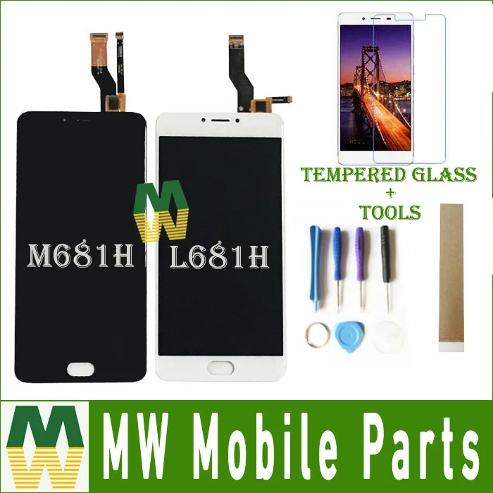 ЖК дисплей для Meizu M3 Note L681H M681H M681Q сенсорный экран дигитайзер в сборе черно белый