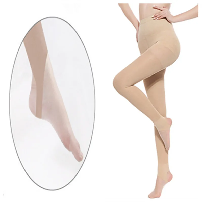 Beige-XL Компрессионные Носки якорь штаны колготки рейтузы Профессиональный 20-30mmHg утягивающие носки колготки сжатия Носки - Цвет: Beige-XL