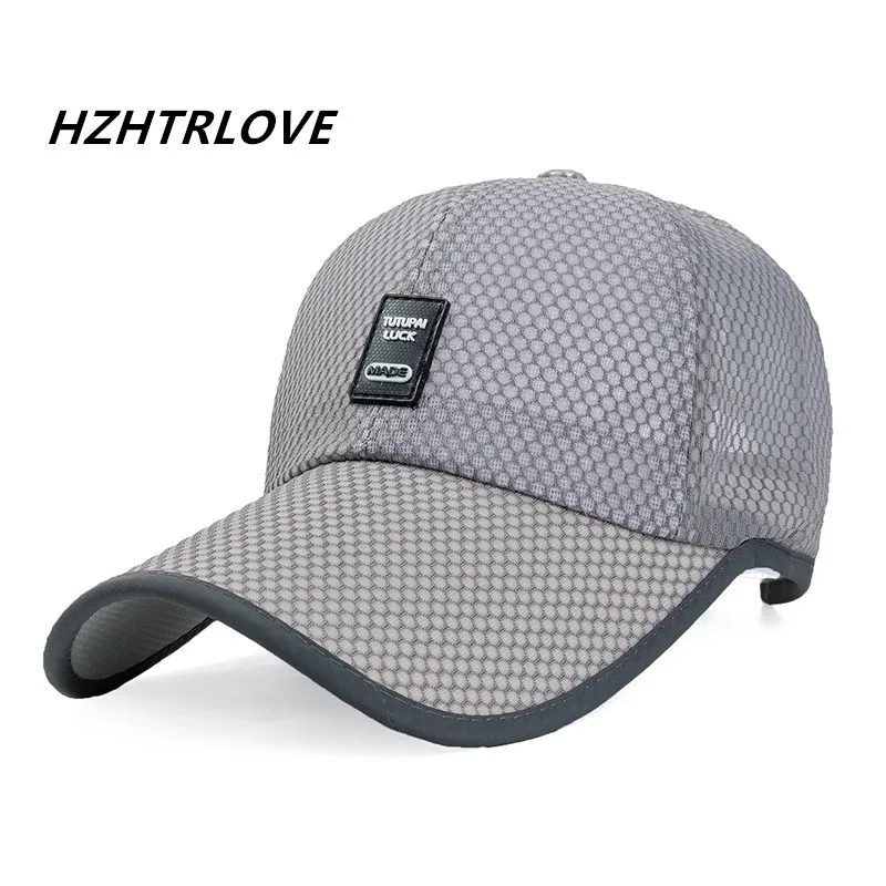 

Бейсболка Мужская/Женская быстросохнущая, брендовая Кепка от солнца, в стиле хип-хоп, Повседневная дышащая шапка для папы