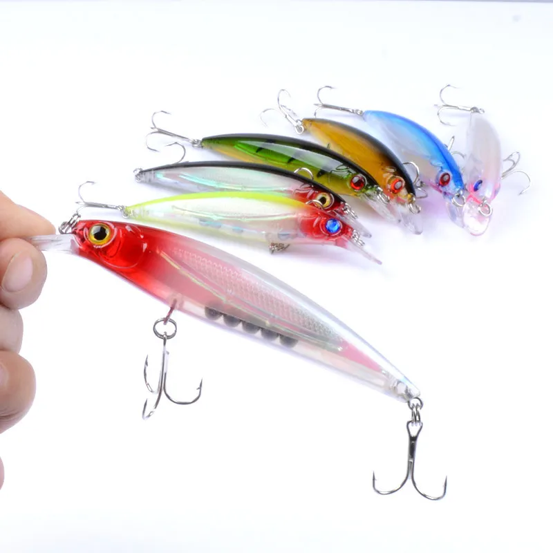 

Ufishing Floating Fishing Lures 7Pieces/Lot Classic Plastic Minnow Lure 11cm 13g Fishing Wobbler