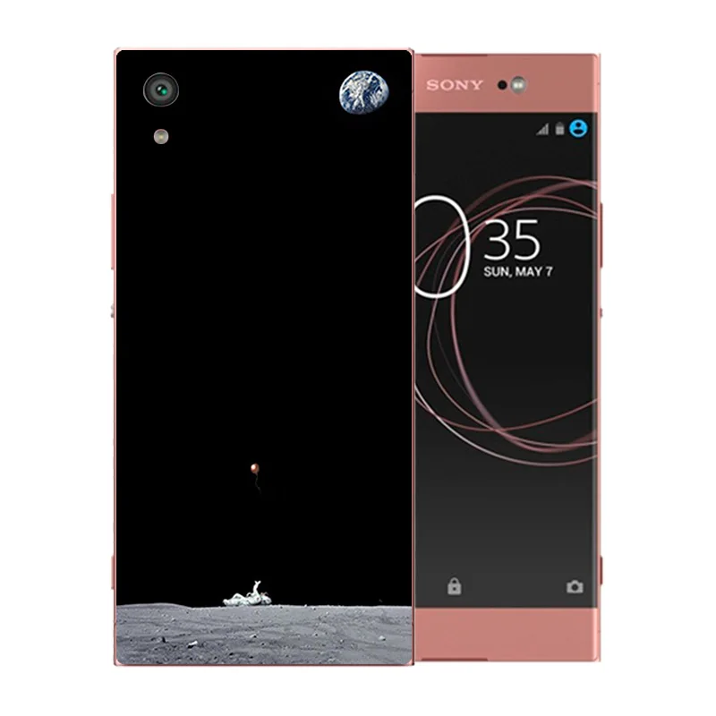 6 дюймов для Sony Xperia XA1 Ultra Case Space Moon Pattern Силиконовый чехол G3221 G3212 G3223 G3226 shell |
