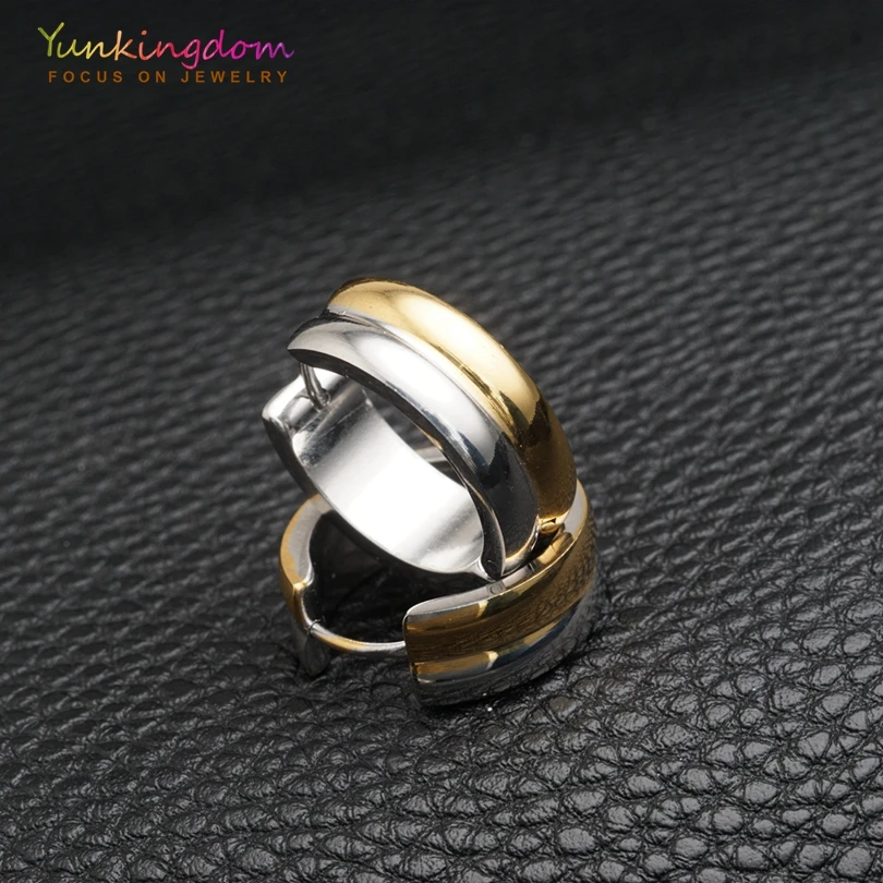Yunkingdom серьги-кольца в стиле панк для женщин вольфрамовые стальные серьги в стиле рок круглые серьги UE0028