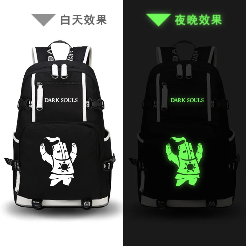 Мужской холщовый рюкзак для ноутбука Game Dark дорожный ранец унисекс большие