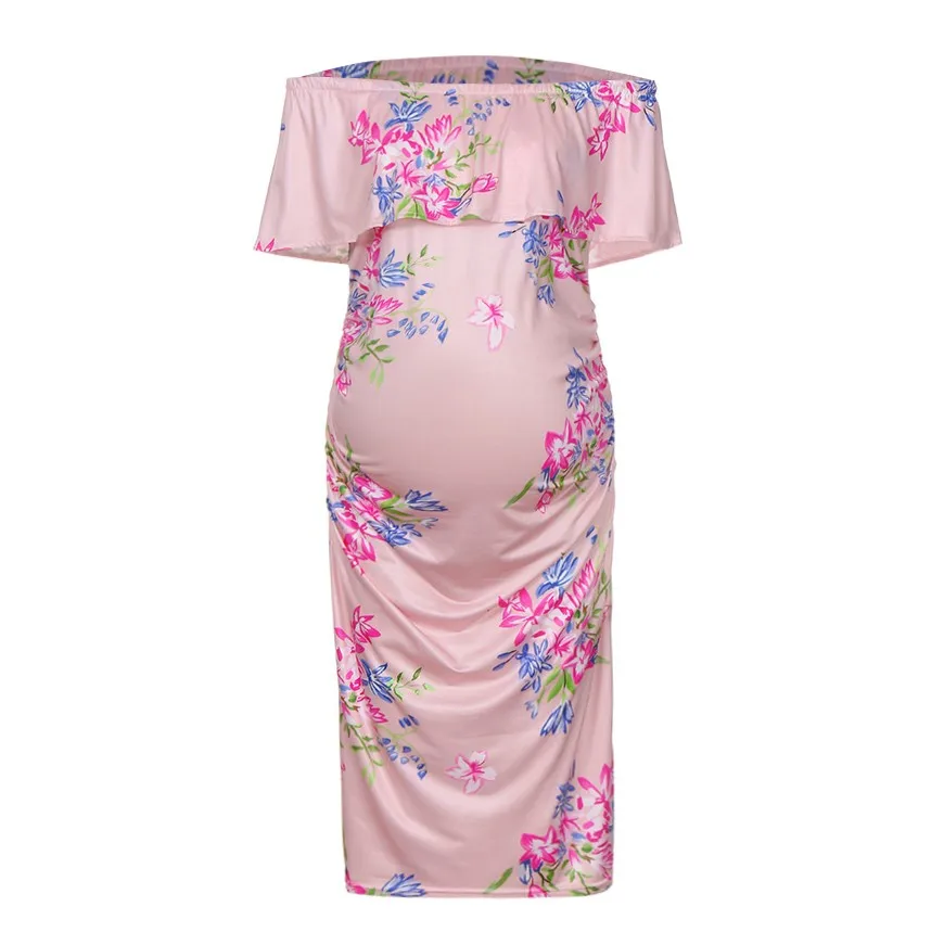 SAGACE Одежда для беременных Платья с цветочным принтом Повседневное платье летнее