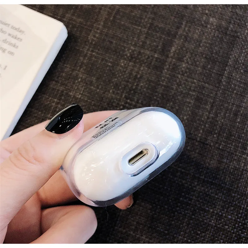 Мультяшный Bluetooth беспроводной Чехол для наушников Защитный чехол AirPods милый