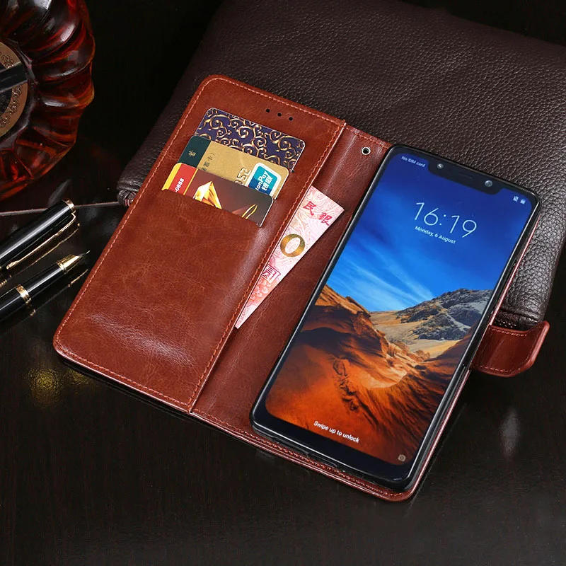 Чехол для Xiaomi Pocophone F1 чехол Poco роскошный кожаный телефона защитный флип-чехол