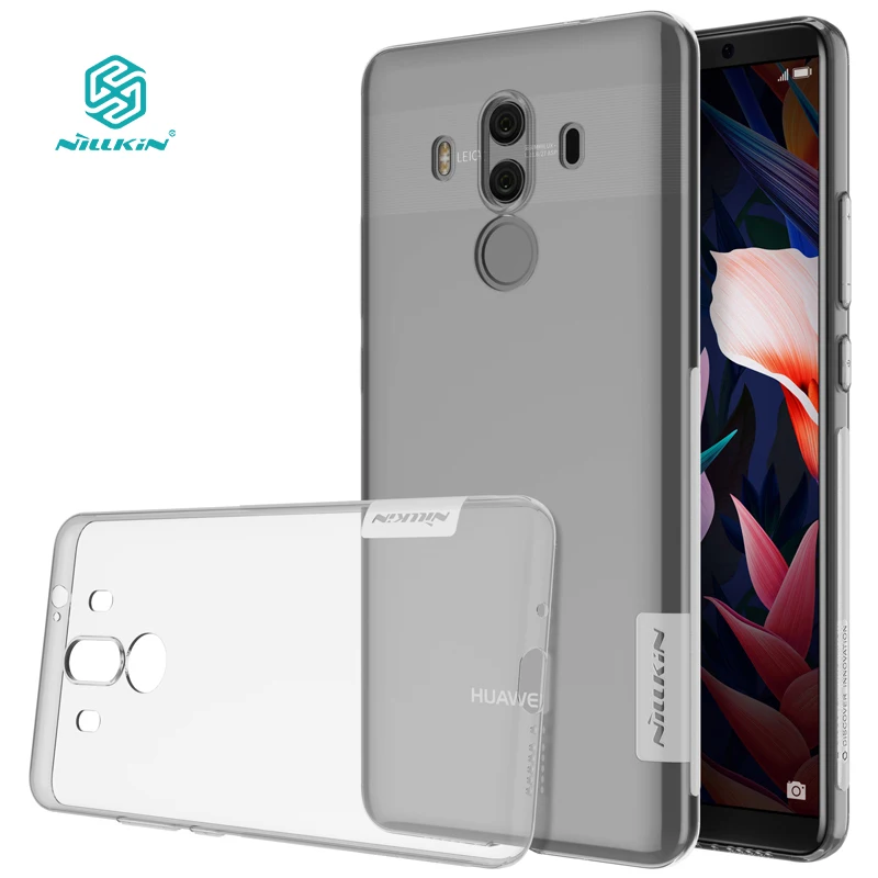 Mate 10 pro чехол Nillkin натуральный прозрачный мягкий кремний TPU Защитный для huawei mate