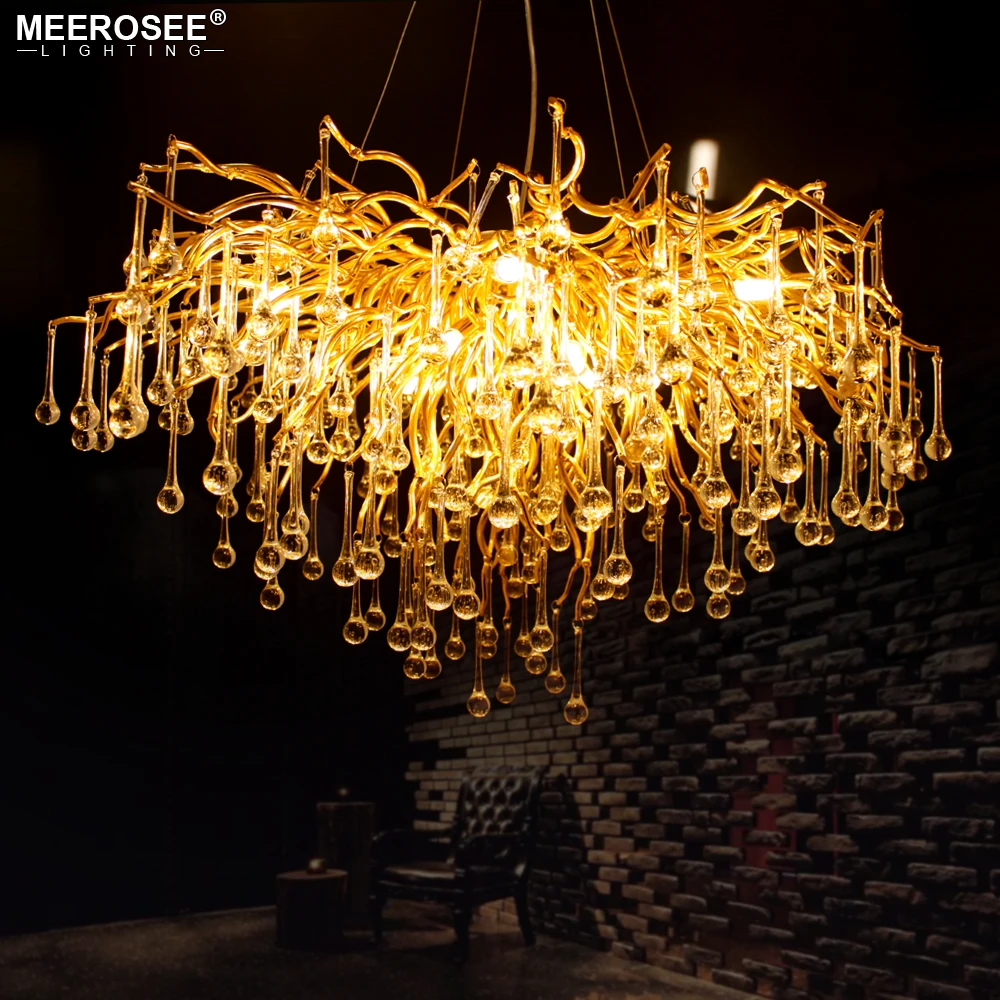 Новинка 2019 современная люстра роскошная хрустальная Подвесная лампа G9 золотого