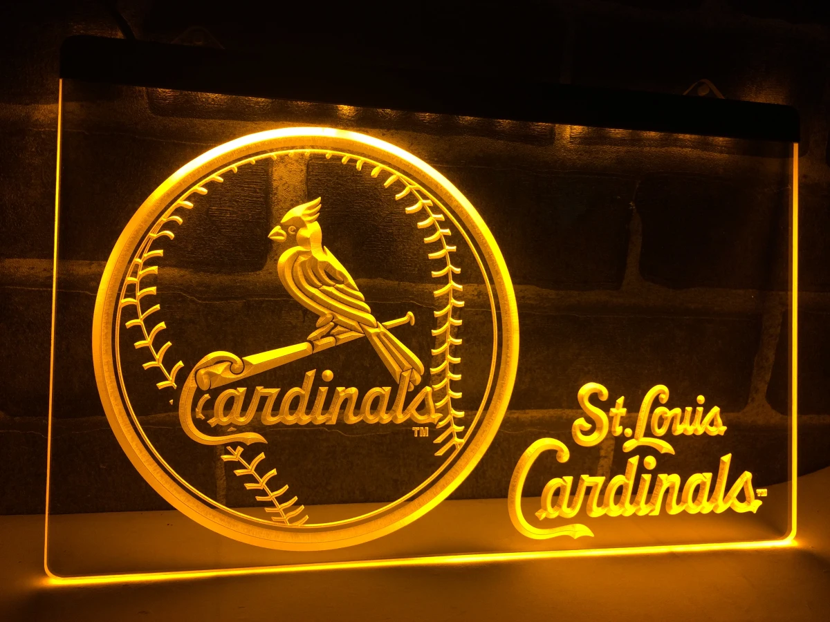 LA265- StLouis Cardinals бейсбольная светодиодсветодиодный неосветильник световая вывеска