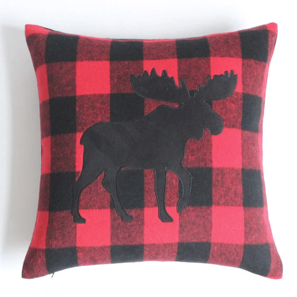 Бесплатная доставка набор из 2 предметов наволочка с аппликацией в виде буйвола