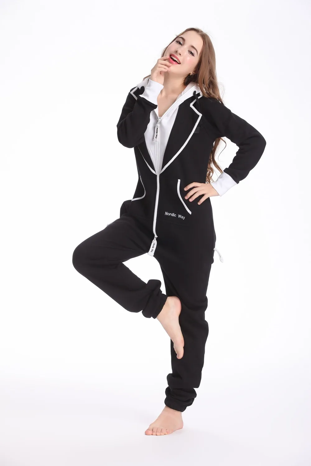 Комбинезон комбинезон с капюшоном флисовый все в одном унисекс|fleece clothes|fleece