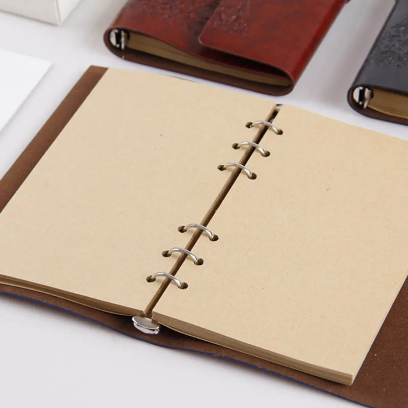 Многоразовые журналы для ноутбуков A6 дневники путешествий с кожаным