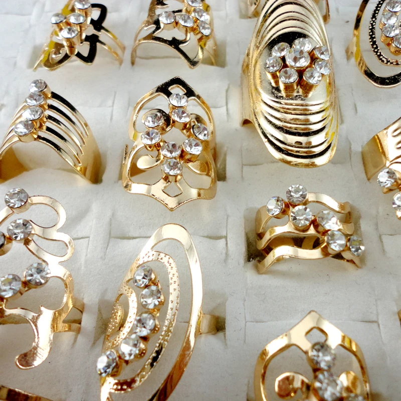 Золотые регулируемые кольца EcooLin