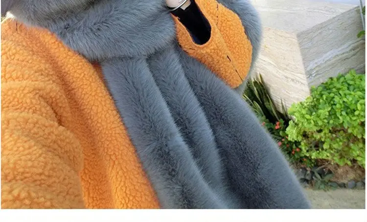 Широкий меховой шарф из искусственного меха пашимина длинный лисьего шаль енота