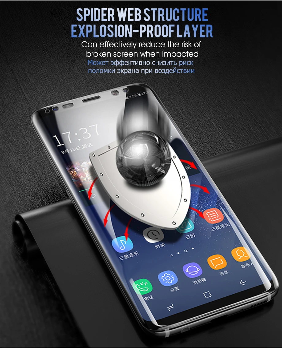 Мягкая Гидрогелевая Защитная пленка для Samsung Galaxy S8 S9 Plus Note 8 9 полное покрытие Защита экрана для Samsung S9 S8 S7 S6 Edge