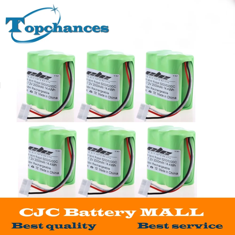 6 шт. перезаряжаемые Аккумуляторы для пылесоса 7 2 в 2000 мАч|rechargeable battery|battery forbattery