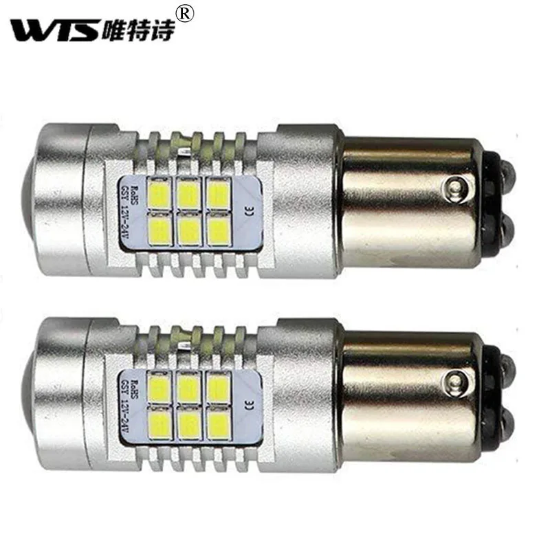 

Оптовая продажа 100 шт canbus 1157 Автомобильные светодиодные сигнальные лампы BA15D лампы BAY 15D лампы 2835 21smd задние тормозные лампы для автомобиля Ст...