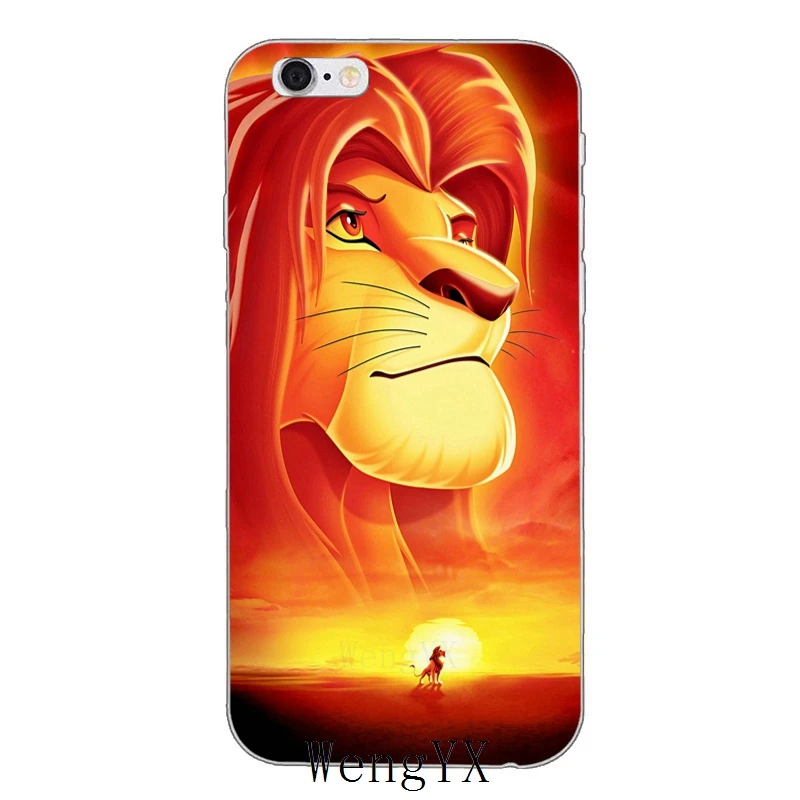 Сверхтонкий Мягкий чехол из ТПУ с изображением короля льва Simba для iPhone 4, 4S, 5, 5S, 5c, SE, 6, 6s, 7, 8 plus, X, XR, XS Max - Цвет: Who-You-Are-A-03