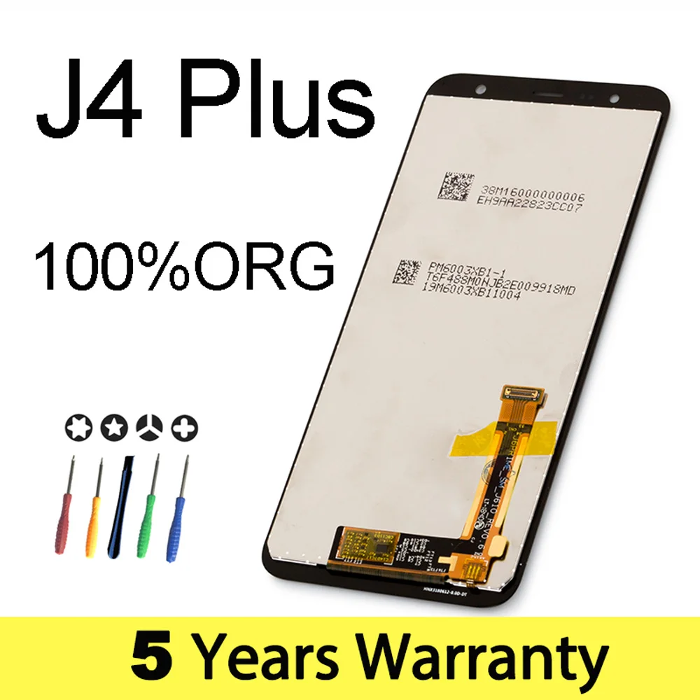 ЖК-дисплей для samsung J4 Plus дисплей J4+ J415Fn Черный Дисплей для samsung J4 Plus экран J415F сборка