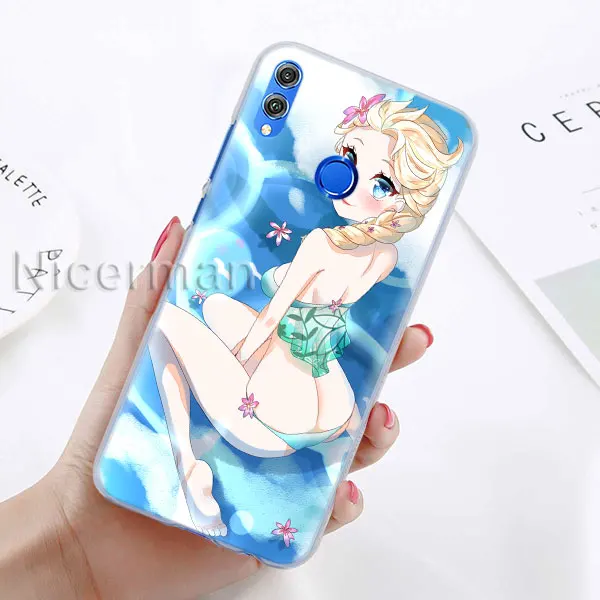 Чехол для телефона для Honor Y9 Y7 Y5 Y6 Y9 Honor 10 20 Lite 8X 8A Play, прозрачный чехол для катания на коньках, фигурных коньках - Цвет: A-08