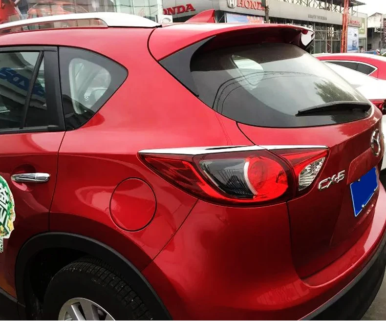 rear Lsrtw2017, АБС-пластик, Автомобильный фар отделка хром для mazda CX-5 2012 2013 1st поколения - Название цвета: rear