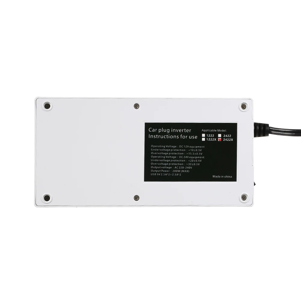 Автомобильный инвертор с зарядным устройством и USB-портом 24-220 В | Автомобили