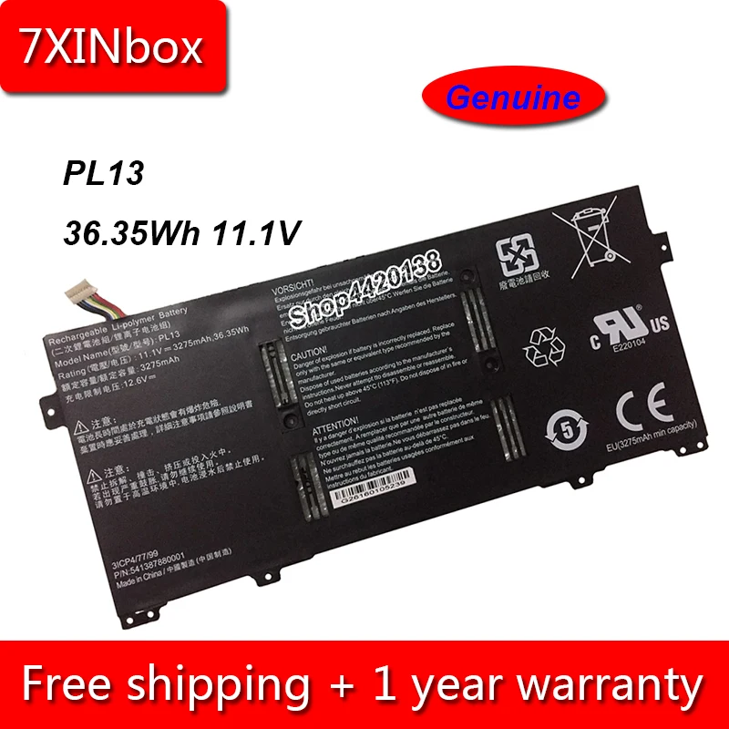 7xinbox 36 35 Вт/ч 3275 мА/ч 11 1 В подлинный PL13 541387880001 Аккумулятор для ноутбука Getac 3ICP4/77/99